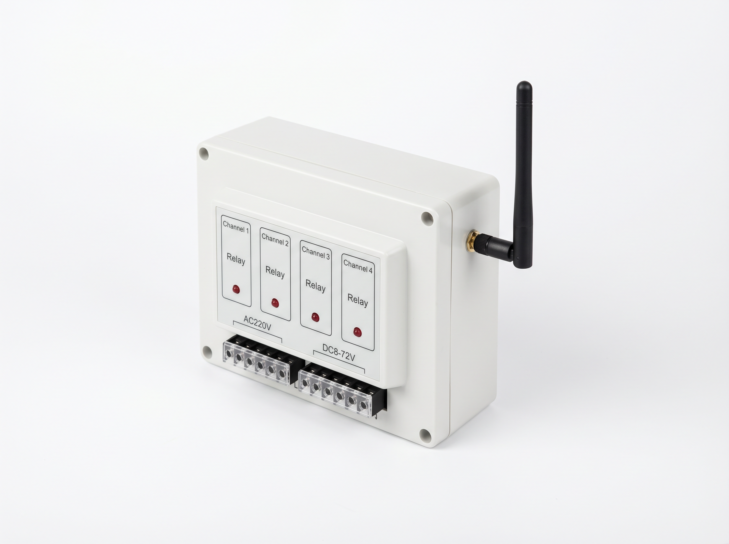 4G远程4路控制开关 多路遥控交流220V直流8-72V定时远控